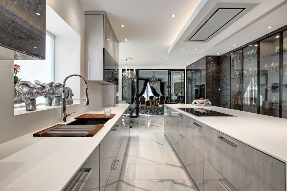 Cuisine tendance bien éclairée