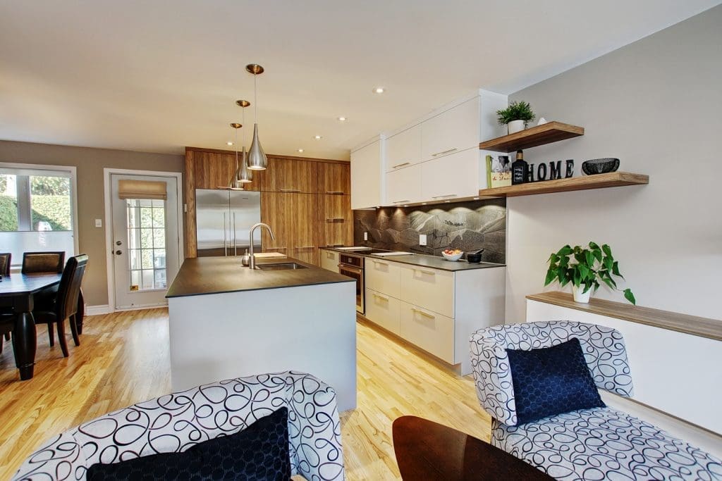 Cuisine avec îlot central