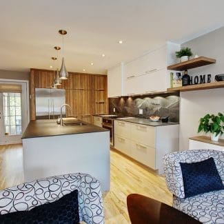 Cuisine avec îlot central