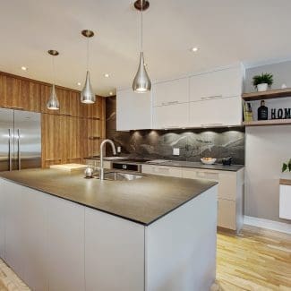 Cuisine avec îlot central