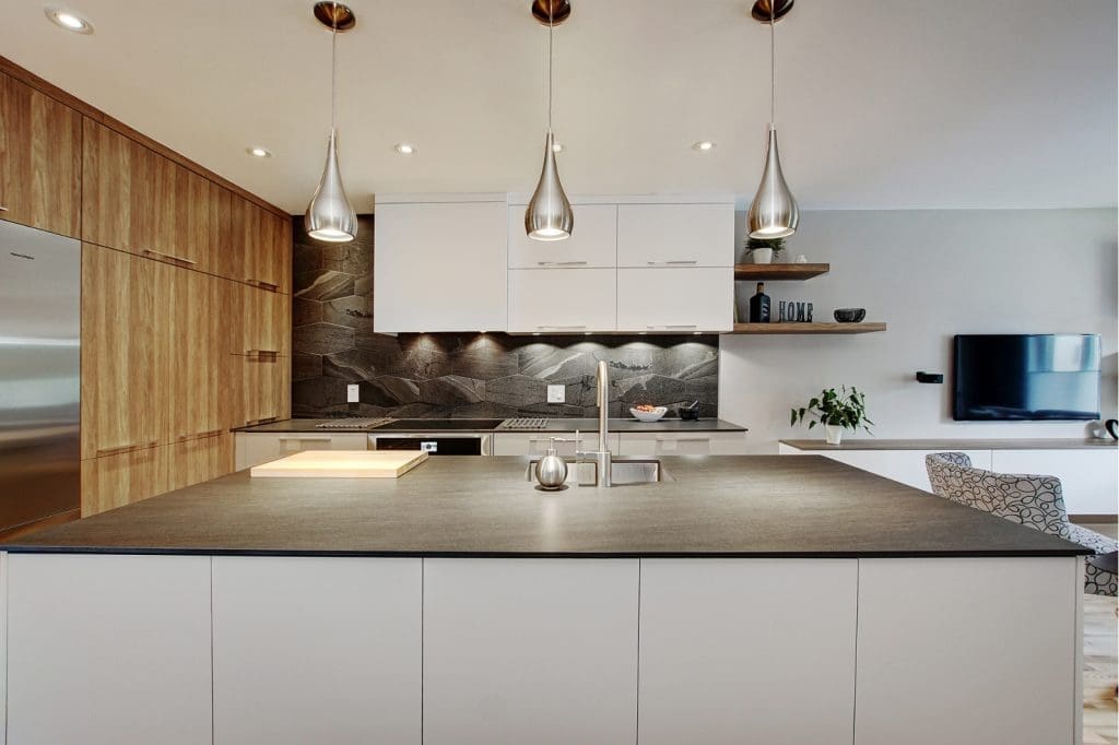 Cuisine avec îlot central