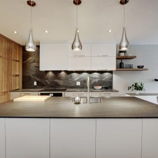 Cuisine avec îlot central