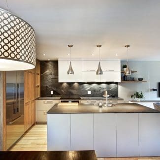 Cuisine avec îlot central