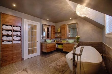 Rangement dans la salle de bain