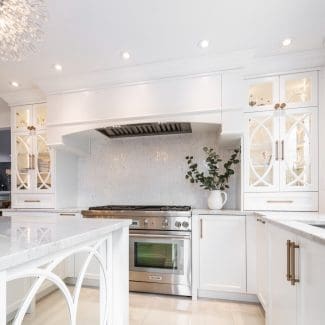 Cuisine aux détails chics et élégants