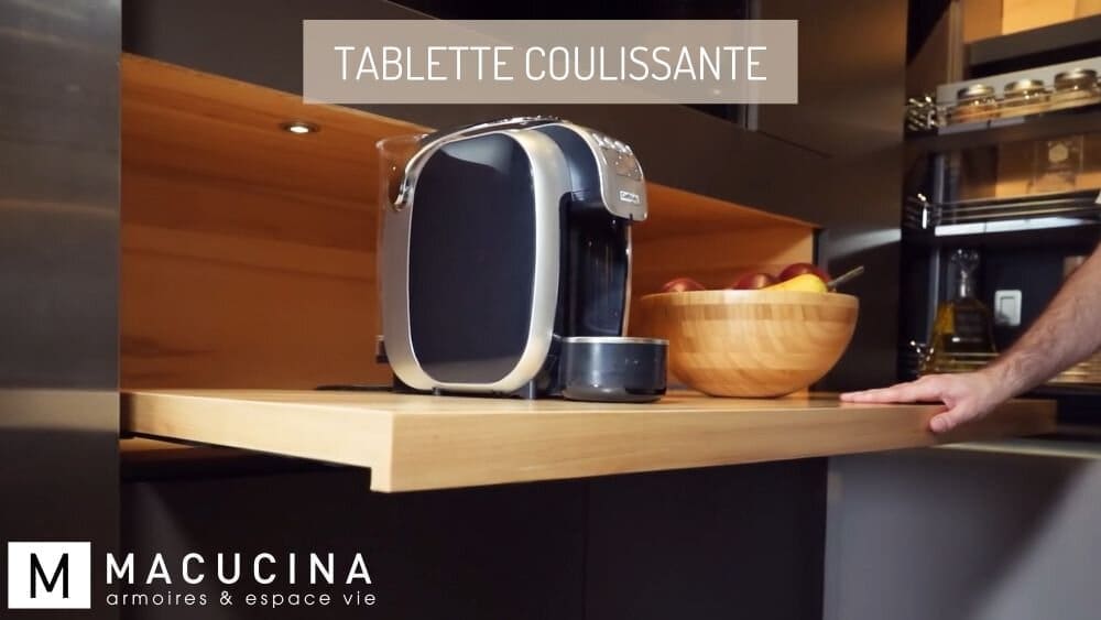 Tablette coulissante